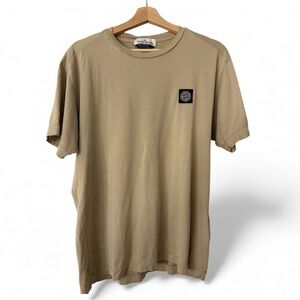 Stone Island Men's Beige T-Shirt Size L